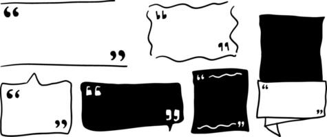 Abstract Quote and Speech Box Bundle vector