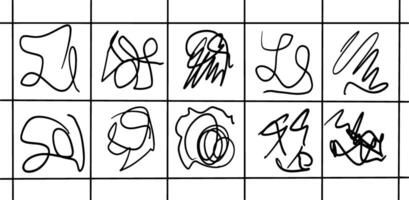 Freeform Scribbles and Sketchy Lines vector