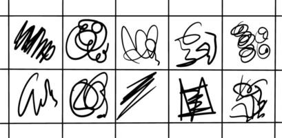 Whimsical Scribble and Sketch Set vector