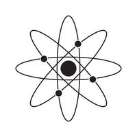 atomic nucleus icon illustration design template vector