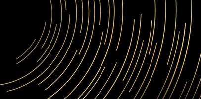 Abstract gold lines on a black background radial design for website page header, web banner, ecommerce sign retail shopping, advertisement business agency, business poster advertising template element vector