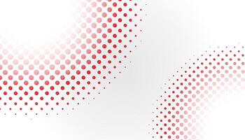 Abstract halftone background in red and white colors vector