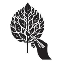 A unique leaf design with a splash of vivid colors, perfect for home decor, apparel, and digital prints. vector