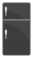 Refrigerator flat icon isolated on white background. vector
