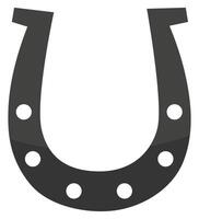 Horseshoe icon isolated on white background. vector
