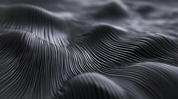 Abstract Black Wavy Lines Creating a Fluid Motion Effect photo
