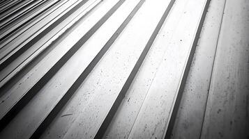 Modern White Metal Surface with Parallel Lines and Texture photo