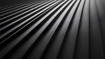Dark Metallic Surface with Repeating Parallel Lines and Depth photo