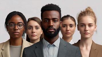 A group of people in business attire photo