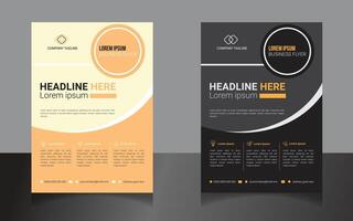 Design of a template for business agency flyers and a new poster for digital marketing vector
