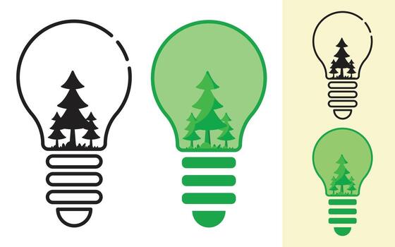 Icon design with ecology and environment concept vector