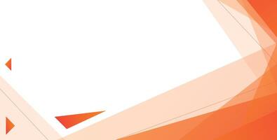 An orange and white background with triangles vector