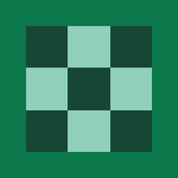 A green square with squares on it vector