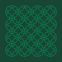 A green and white pattern with circles on it vector