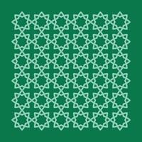 An islamic pattern on a green background vector