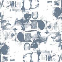 A blue and white abstract pattern with many circles vector