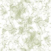 A green and white floral pattern vector