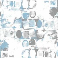 A blue and white abstract wallpaper with circles and dots vector