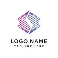 Lightning symbol, business and technology, logo design template vector