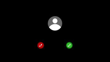 Incoming Call Overlay Interface Animation video