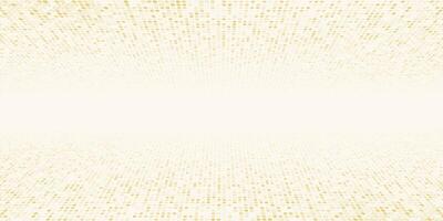 Abstract minimalistic light background of small geometric round figures going into the distance to the horizon. vector