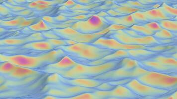 Glowing Wavy Texture 3D Render 3 video