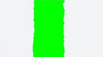 Animated torn paper transition with green screen for custom media insert video
