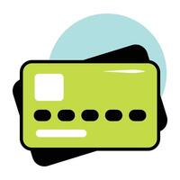 Atm Card Business and Finance Circle Color Outline Icon Pack and Illustrations vector