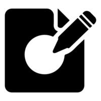 Edit icon for writing and modification vector