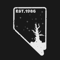 Great Basin Nevada Night Scenery Perfect for Print, Apparel, etc vector
