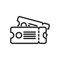 ticket icon, line style icon vector