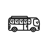tourist bus icon, line style icon vector