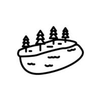 Basin icon, line style icon vector