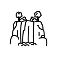 Cataract icon, line style icon vector