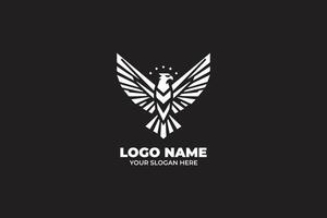 A Vision of Strength, A Geometric Eagle Logo with a Modern Edge vector