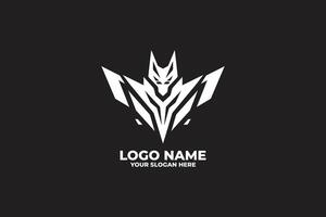 Dark Elegance, A High Tech Bat Symbol with Geometric Precision vector