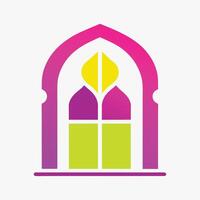 Door and Window Shape Logo Icon on White Background Minimalist and Elegant Design vector
