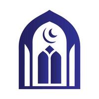 Door and Window Shape logo Icon on White Background vector