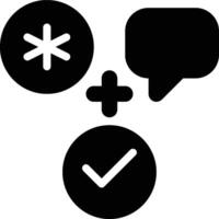 Two Factor Authentication, 2FA Glyph Solid Icon vector