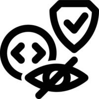 Anti Spyware, Spy, Spyware Outline Icon vector