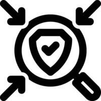Penetration Testing, Pen Testing, Cyber Security Outline Icon vector