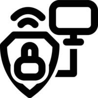 VPN, Virtual, Private Network Outline Icon vector