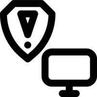 Risk, Threat, Alert Outline Icon vector