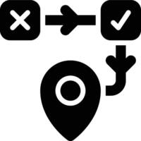 IP Address Spoofing Glyph Solid Icon vector