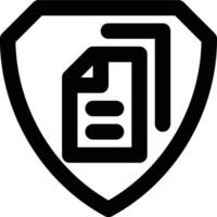 Data Protection, Data Security, Information Security Outline Icon vector