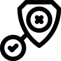 False Positive, Incorrect, False Outline Icon vector