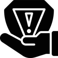 Incident Handling, Crisis Management Glyph Solid Icon vector