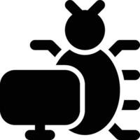 Bug, Defect Glyph Solid Icon vector