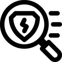 Vulnerability Scanner, Vulnerability, Risk Outline Icon vector