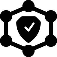 Security Architecture, Computer Security Glyph Solid Icon vector